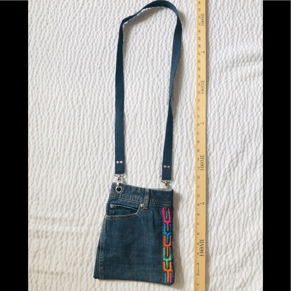 Handmade Denim Crossbody bag